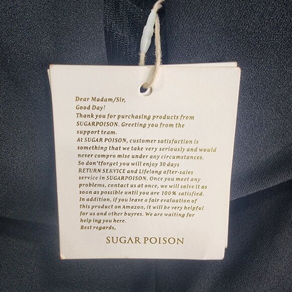 Womens Sugar Poison Off-Shoulder Black Jumpsuit Slim Fit Elegant Design Size L - Picture 7 of 12